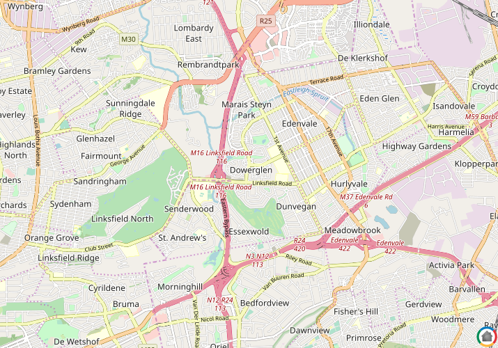 Map location of Dowerglen